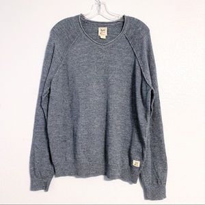Lucky Brand Textured Knit Blue Sweater